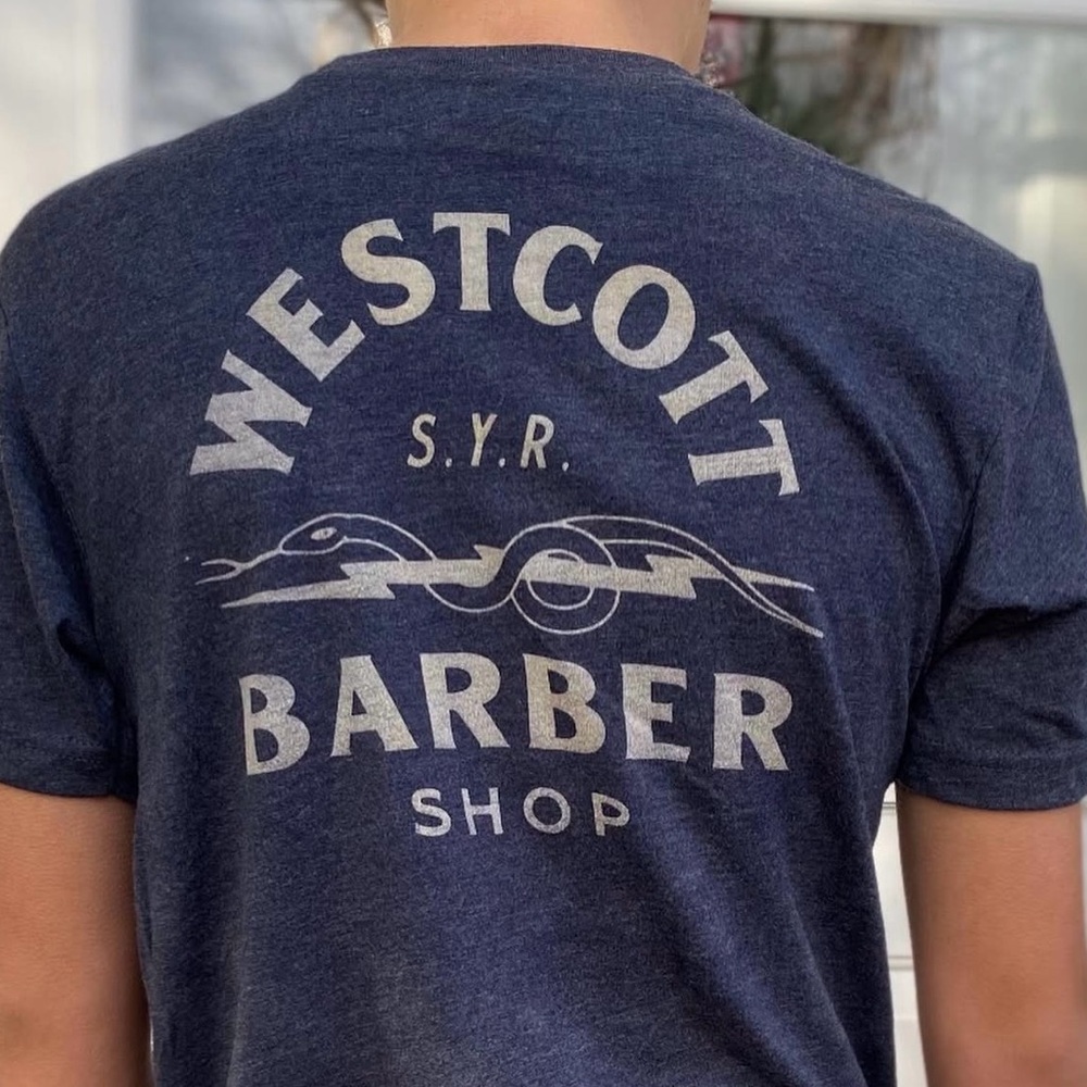 Syracuse NY Westcott Barber Shop Vintage Style Tee